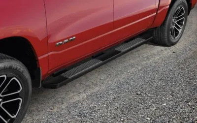 Cab Length Painted Running Boards, Quad Cab, Matte Black