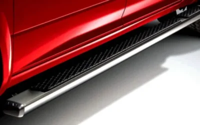 Stainless Steel, Wheel-To-Wheel Tubular Side Steps For Crew Cab With 6.4` Bed