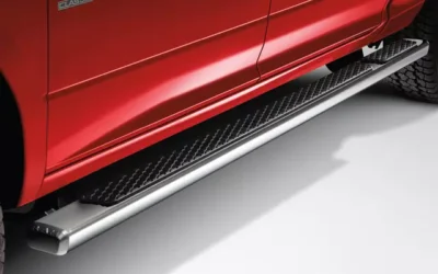 Stainless Steel, Cab Length Tubular Side Steps For Quad Cab